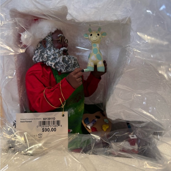 African American Possible Dreams “Hand Painted” Santa Figurine. - Picture 6 of 6